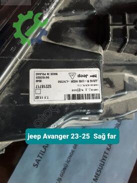 Jeep Avenger Sağ Ön Far 23-25 çıkma parça