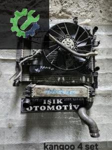 Kangoo 4 intercooler radyatör su klima fan seti çıkma orjinal