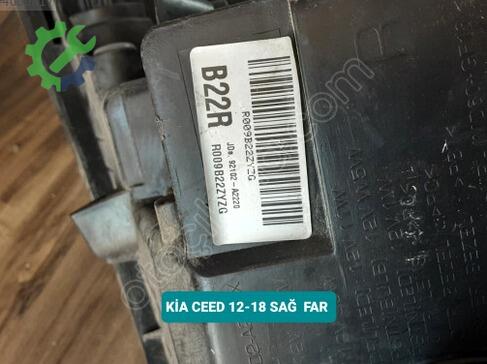 Kia Ceed Sağ Ön Far 12-18 çıkma parça