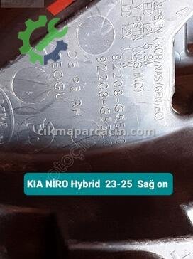 Kia Niro Sağ Ön Kapı 23-25 çıkma parça
