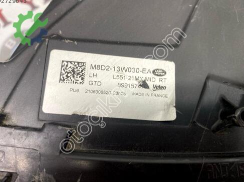 Land Rover Range Rover Sol Ön Far M8D2-13W030-AE çıkma parça
