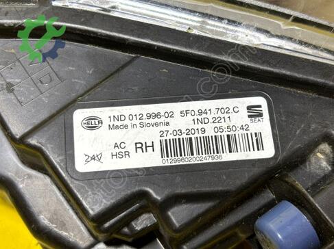 Seat Leon Sağ Sis Farı 5F0941702A çıkma parça