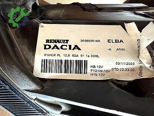 Dacia Sandero Sol Ön Far 260602516R çıkma parça