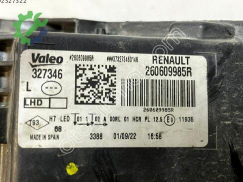 Renault Megane Sol Ön Far 260609985R çıkma parça