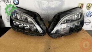 MERCEDES  205 KASA C CLASS FULL LED SAĞ SOL ÖN FAR ÇIKMA