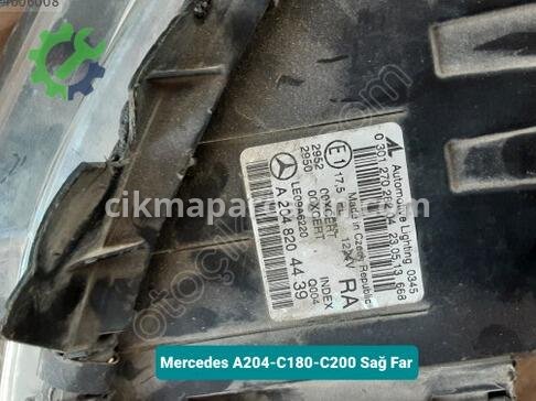 Mercedes-Benz C Serisi Sağ Ön Far A204-C180-C200 çıkma parça