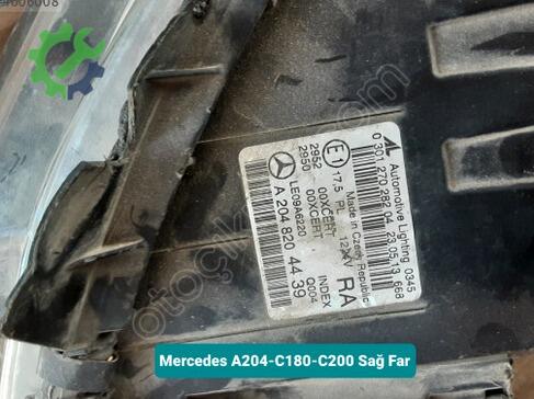 Mercedes-Benz C Serisi Sağ Ön Far A204-C180-C200 çıkma parça