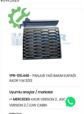 Mercedes-Benz Axor Ön Panjur çıkma parça