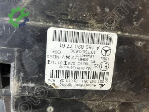 Mercedes-Benz B Serisi Sol Ön Far A1698207761 çıkma parça