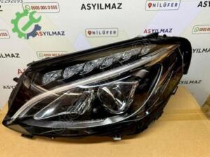 MERCEDES C SERİSİ W205 LED SOL FAR SIFIR LOGOLU A2059067303