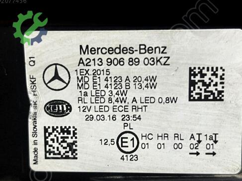 Mercedes-Benz E Serisi Sol Ön Far A2139068903 çıkma parça
