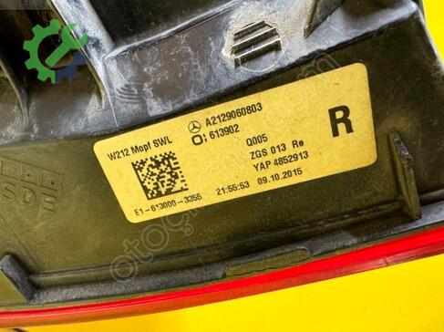 Mercedes-Benz E Serisi Sağ Arka Stop A2129060803 çıkma parça