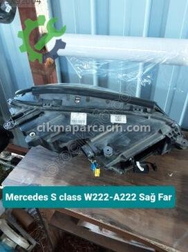 Mercedes-Benz S Serisi Sağ Ön Far W222-A222 çıkma parça