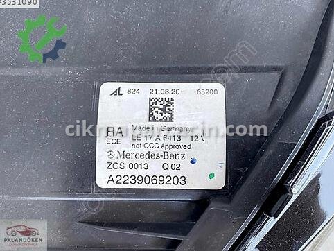 Mercedes-Benz S Serisi Sağ Ön Far A2239069203 çıkma parça