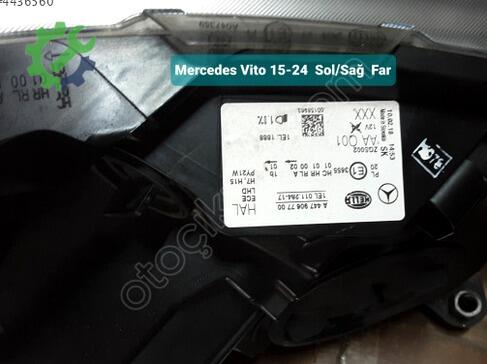 Mercedes-Benz Vito Sağ Ön Far 15-24 çıkma parça