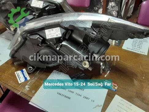 Mercedes-Benz Vito Sağ Ön Far 15-24 çıkma parça
