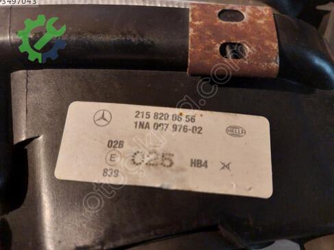 Mercedes-Benz CLK Sis Farı çıkma parça