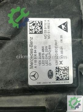 Mercedes-Benz CLA Sağ Ön Far 1189068400 çıkma parça