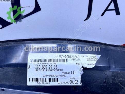 Mercedes-Benz CLA Davlumbaz A1188852903 çıkma parça