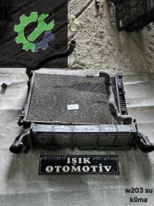 mercedes w203 intercooler radyatör su klima fansız çıkma orjinal