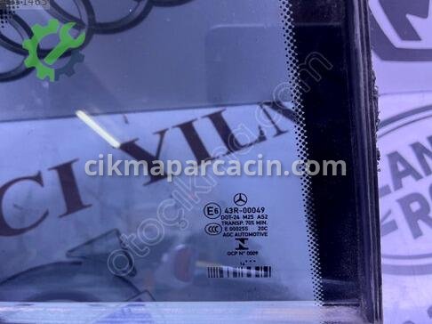 Mercedes-Benz E Serisi Sağ Arka Kelebek Camı A212730 çıkma parça