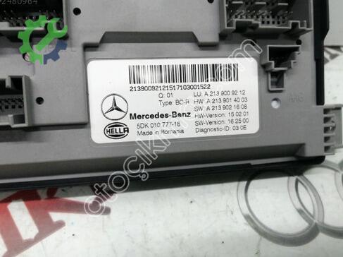 Mercedes-Benz E Serisi Sam Beyni A2139009212 çıkma parça