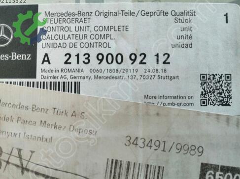 Mercedes-Benz E Serisi Beyin A2139009212 çıkma parça