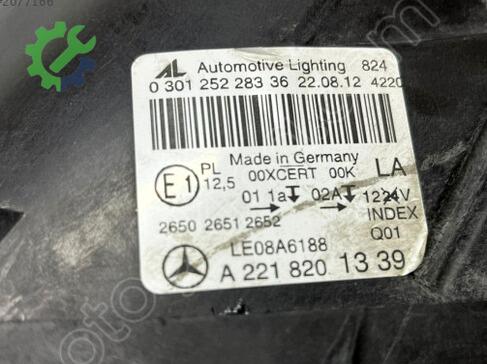 Mercedes-Benz S Serisi Sol Ön Far çıkma parça