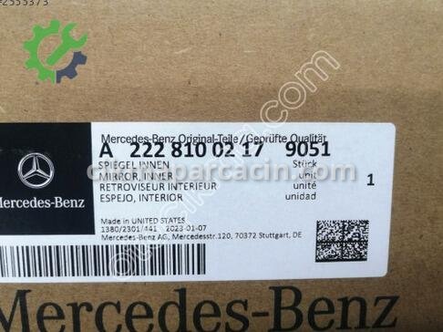 Mercedes-Benz S Serisi İç Ayna A2228100217 çıkma parça