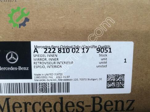 Mercedes-Benz S Serisi İç Ayna A2228100217 çıkma parça