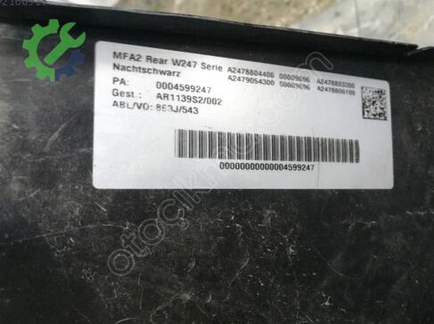 Mercedes-Benz B Serisi Arka Tampon A2478804400 çıkma parça