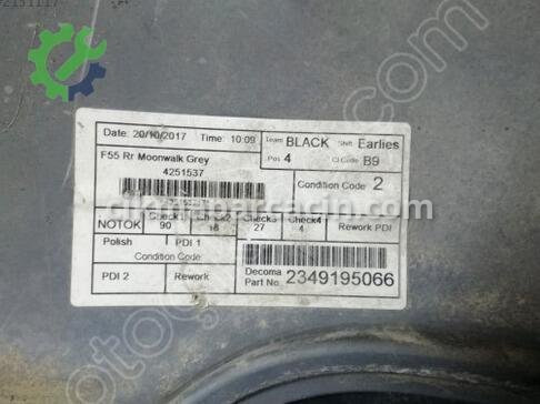 Mini Cooper Arka Tampon 2349195066 çıkma parça