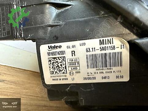 Mini Cooper LED Far 63118737594 çıkma parça