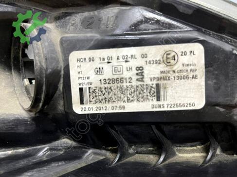 Opel Mokka Halojen Far 95095496 çıkma parça