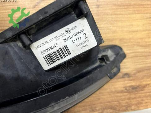 Nissan Primera Sağ Ön Far 260109F600 çıkma parça