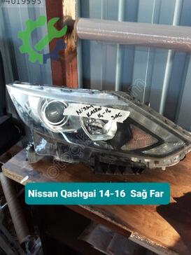 Nissan Qashqai Sağ Sis Farı 14-16 çıkma parça