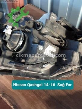 Nissan Qashqai Sağ Ön Far 14-16 çıkma parça