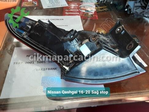 Nissan Qashqai Sağ Arka Stop 16-20 çıkma parça
