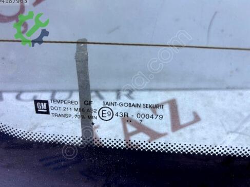 Opel Combo Arka Cam çıkma parça