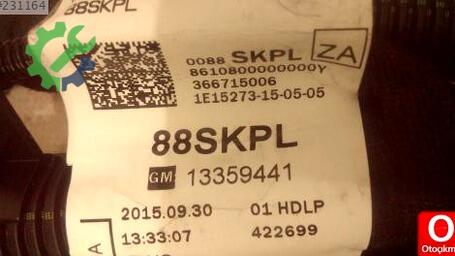 Opel Corsa Elektrik Tesisatı çıkma parça