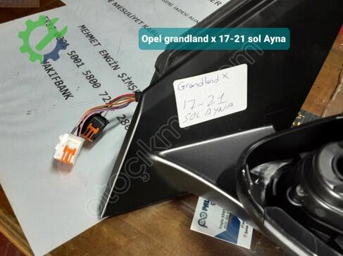 Opel Grandland Sol Dış Ayna 17-21 çıkma parça
