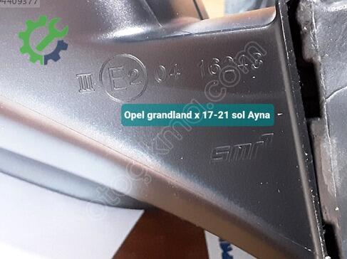Opel Grandland Sol Dış Ayna 17-21 çıkma parça