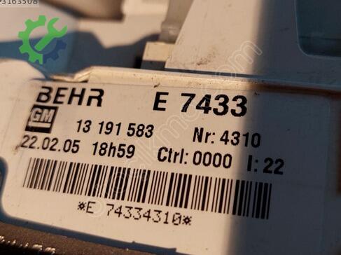 Opel Meriva Klima Kontrol Paneli çıkma parça