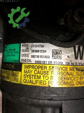 Opel Zafira Klima Kompresörü 13124750 çıkma parça