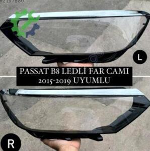 PASSAT B8 SAĞ-SOL LEDLİ FAR CAMI SIFIR ADET:2500TL 15-19