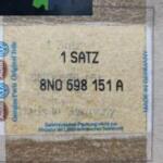 PASSAT BORA AUDİ A3 1,8T SIFIR ORJİNAL ÖN BALATA 8N0698151A