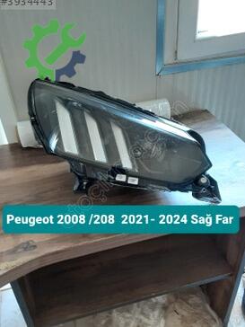 Peugeot 208 Sağ Ön Far çıkma parça