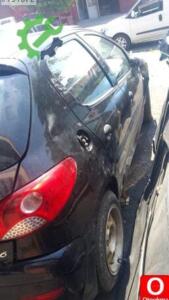 Peugeot 206+ sağ arka çamurluk kesme orjinal çıkma