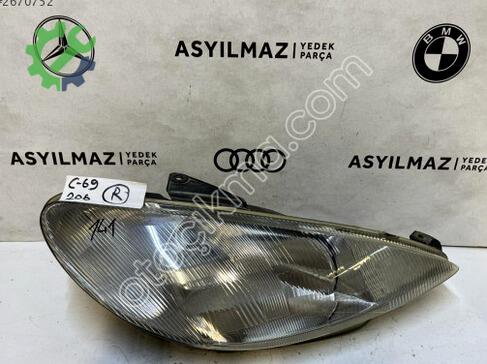 Peugeot 206 Sağ Ön Far çıkma parça