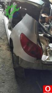 Peugeot 206 sol arka çamurluk kesme orjinal çıkma